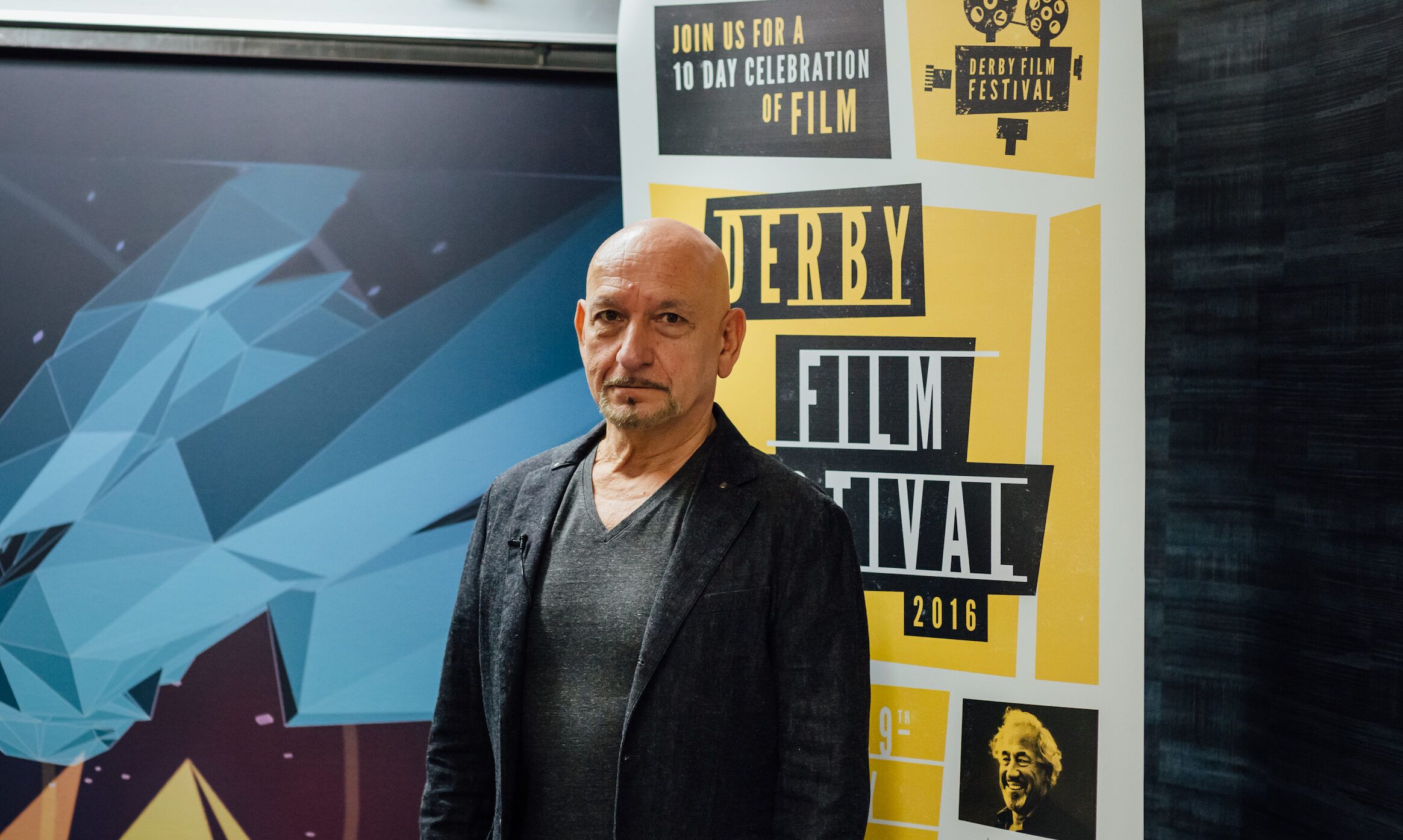 September 2016 Actor Ben Kingsley visits QUAD for Derby Film Festival